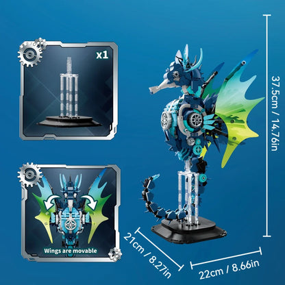 Mechanical Seahorse - 1003-Piece Ocean Building Set