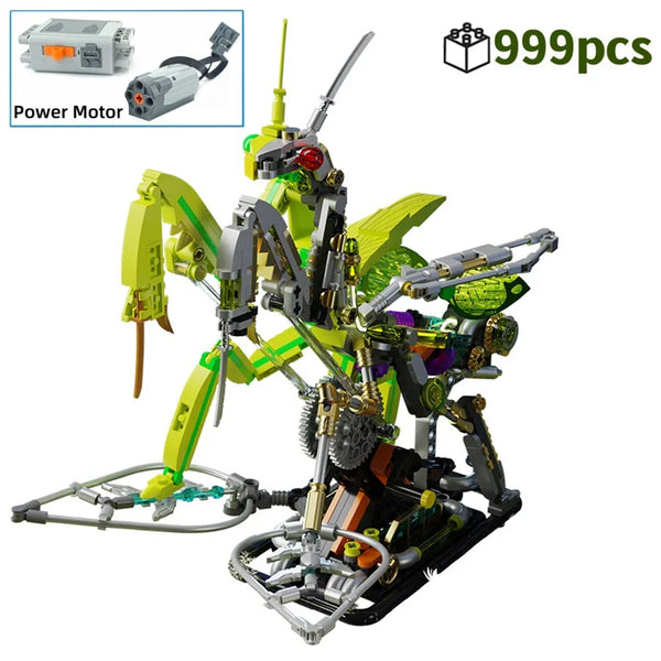 Luminous Mantis Robot - 999Pcs 3D Puzzle Building Set