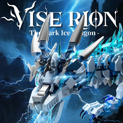 Frostwing Ice Dragon - 1676Pcs Advanced Building Brick Set